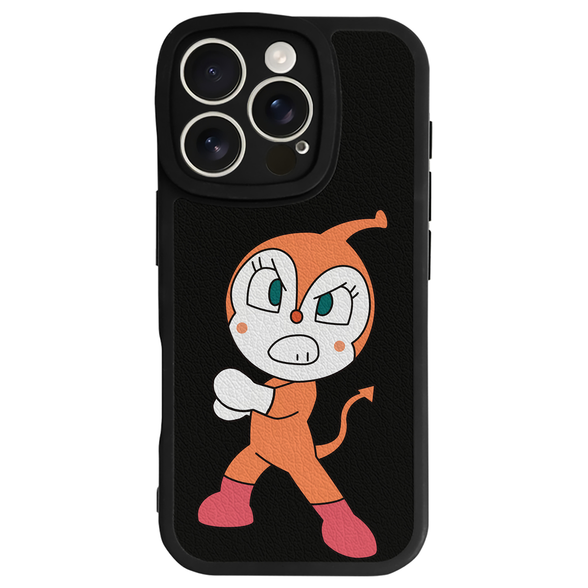 （画像用） アンパンマン Anpanman 【iPhone 16シリーズ対応】シリコンスマホケース（レザー調） 材質：シリコン
